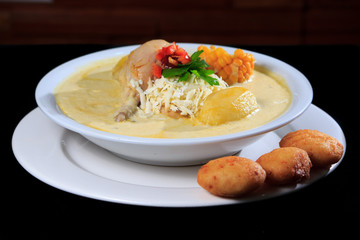 Chupe de pollo - comida latina