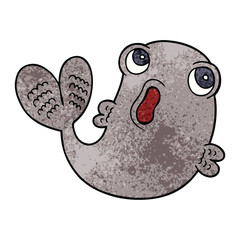 cartoon doodle of a fish