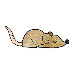 cartoon doodle peaceful mouse