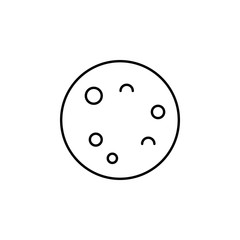 Indian bread icon. Element of India for mobile concept and web apps illustration. Thin line icon for website design and development, app development. Premium icon