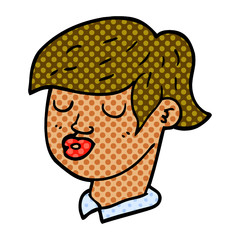 cartoon doodle content face