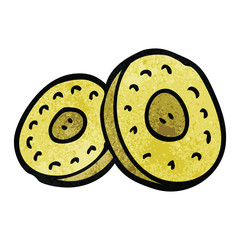 cartoon doodle gold coins