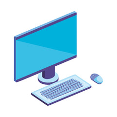 computer desktop isolated icon