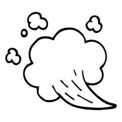 line drawing cartoon expression bubble