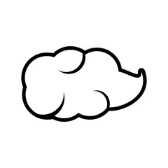cloud natural isolated icon