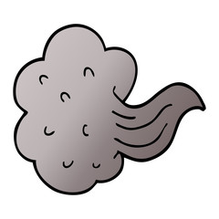 cartoon doodle whooshing cloud