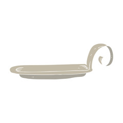 flat color illustration of a cartoon old lead candle base