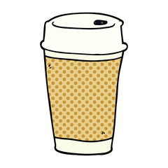 cartoon doodle coffee cup