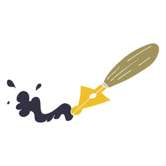 cartoon doodle fountain pen