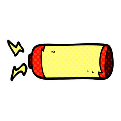 cartoon doodle battery