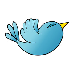 cartoon doodle bluebird
