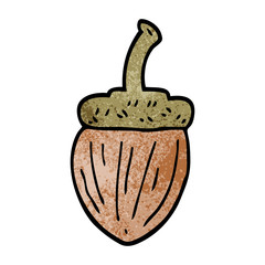 cartoon doodle acorn