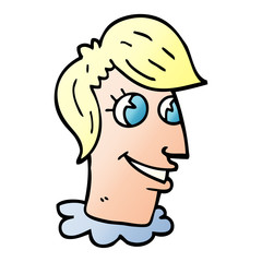 cartoon doodle human head