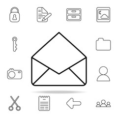 opened envelope icon. Web icons universal set for web and mobile