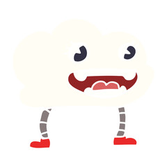 cartoon doodle expressive weather cloud