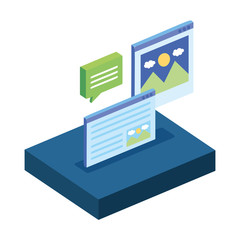 picture file with template and speech bubble