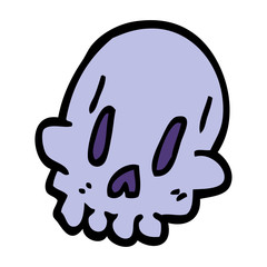 cartoon doodle spooky weird skull