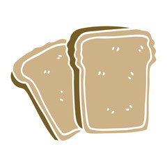 cartoon doodle toast