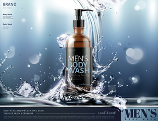 Men's body wash ads