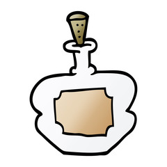 cartoon doodle perfume bottle