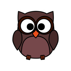 cute owl bird character