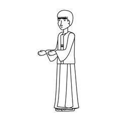 chinese man with traditional costume