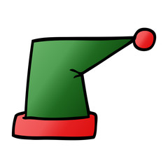 cartoon doodle elf hat