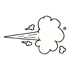 cartoon doodle gust of air