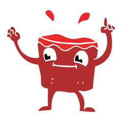 cartoon doodle glass tumbler