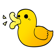cartoon doodle rubber duck