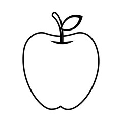 apple fresh fruit icon