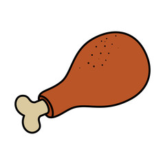 delicious chicken thigh icon