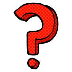 cartoon doodle question mark