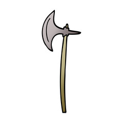 cartoon doodle medieval axe