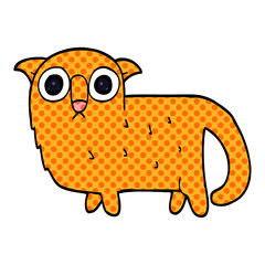 cartoon doodle funny cat
