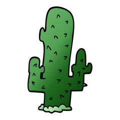 cartoon doodle cactus