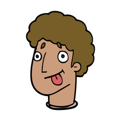 cartoon doodle funny male face