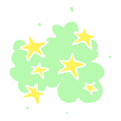 cartoon doodle stars