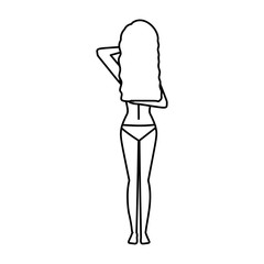 woman with self breast exam