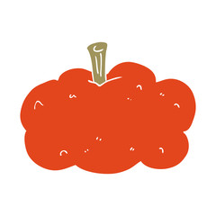 flat color style cartoon pumpkin