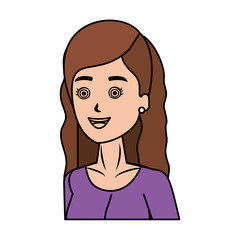 beautiful and young woman character