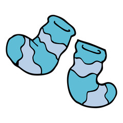 cartoon doodle socks