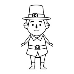 pilgrim man character icon