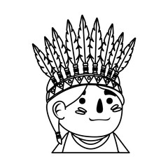 thanksgiving indigenus character icon