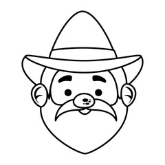 pilgrim man head character icon