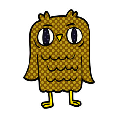 cartoon doodle owl
