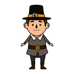 pilgrim man character icon