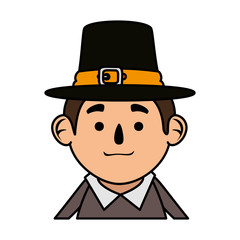 pilgrim man character icon