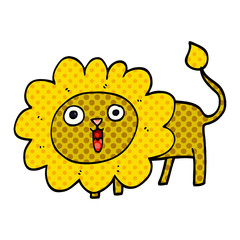 cartoon doodle happy lion