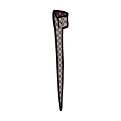 cartoon doodle old nail